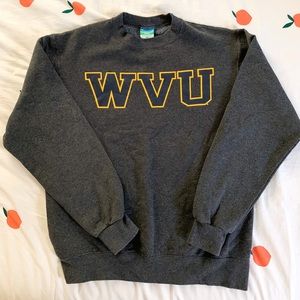 West Virginia University (WVU) Gray Crewneck